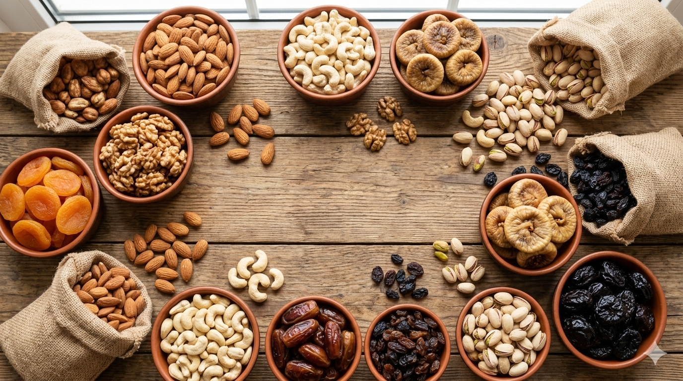 Premium Dry Fruits - Cashews Almonds Raisins